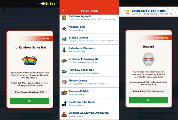 items-for-completing-the-pride-month-scavenger-hunt-in-bitlife