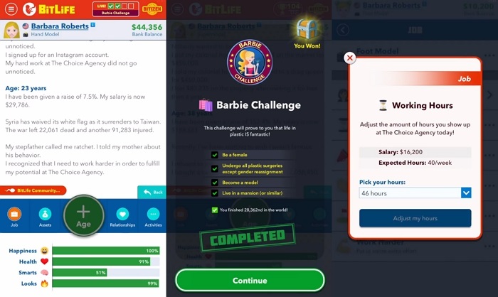 tasks-to-complete-in-the-barbie-challenge-in-bitlife