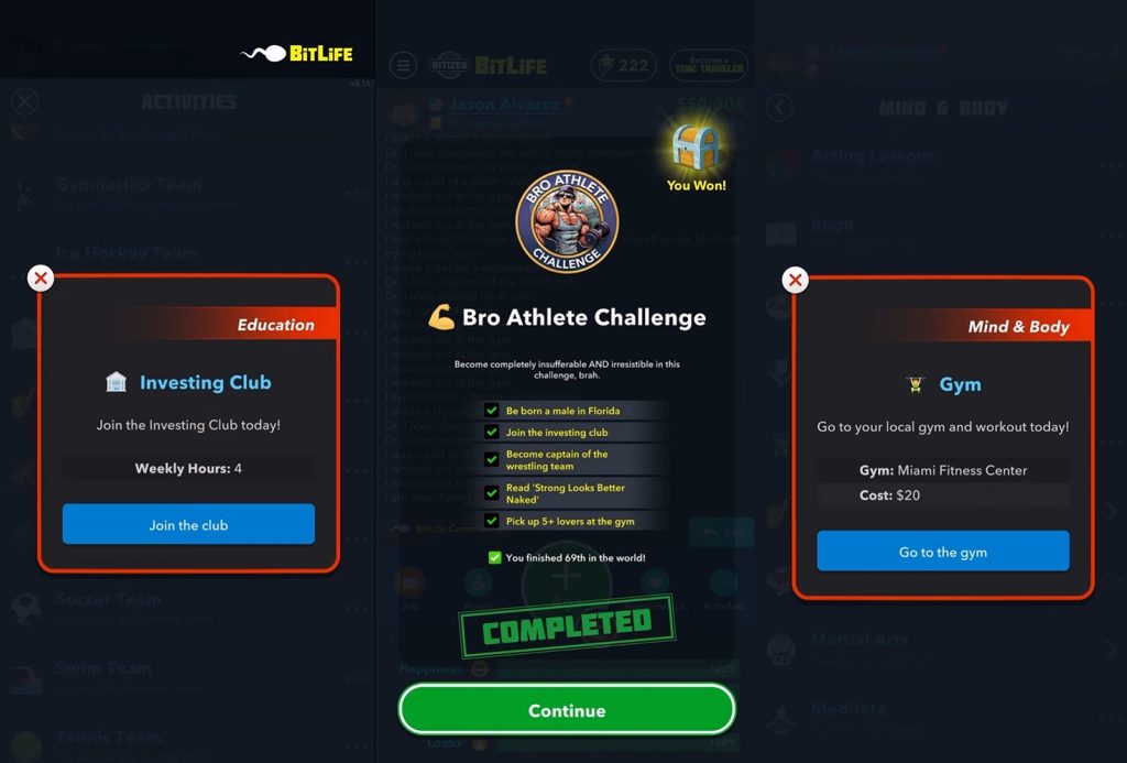 what-is-the-bro-athlete-challenge-in-bitlife